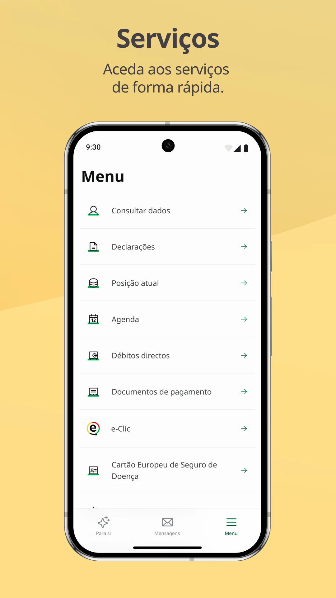 Segurança Social screenshot